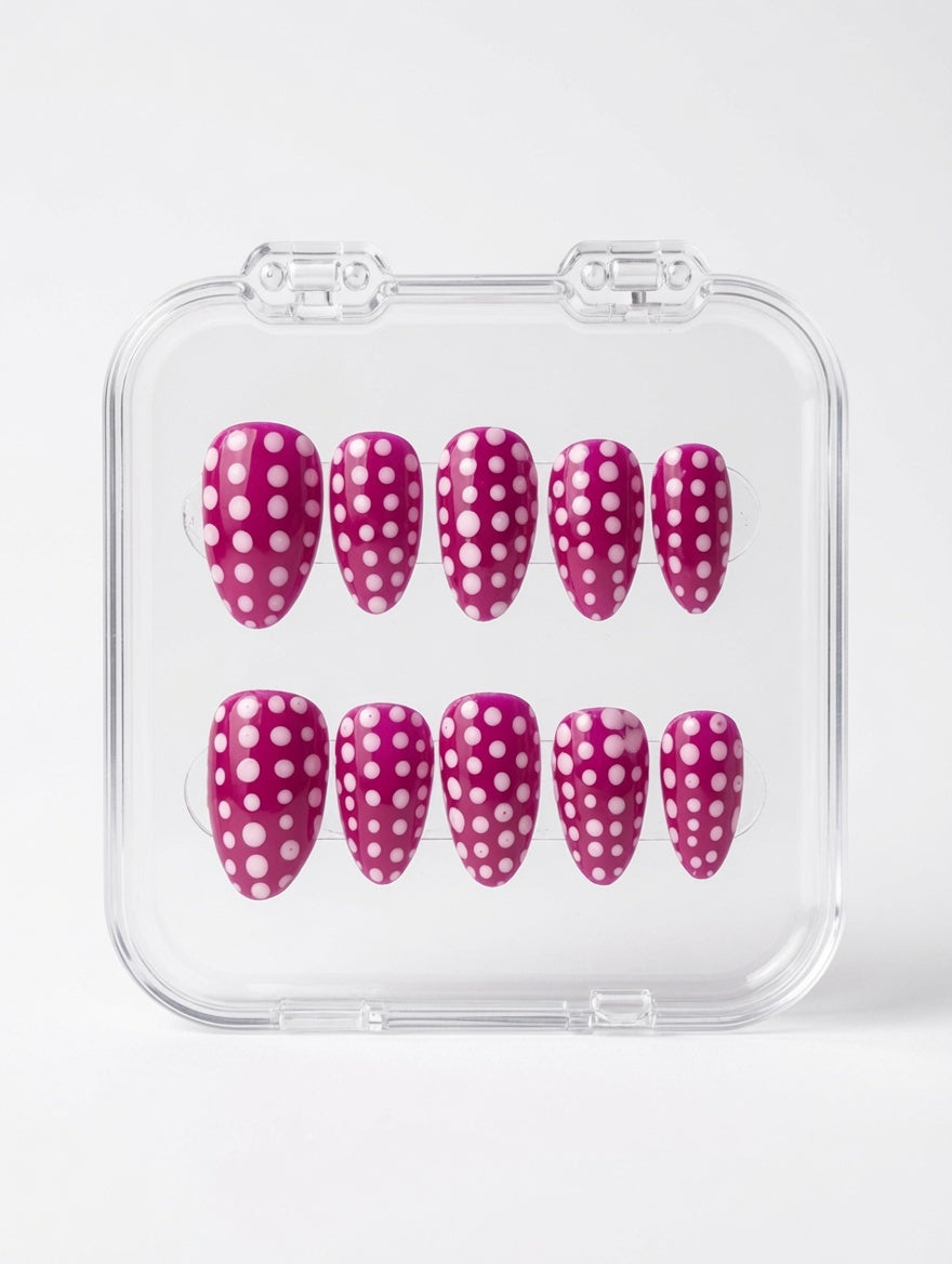 Pink Polka Pop - Gel Almond